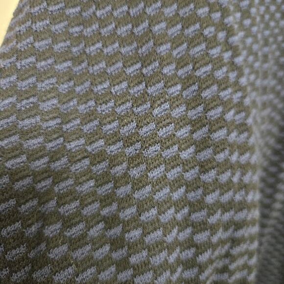 EILEEN FISHER Women Boxy Oversized Lagenlook Open Back Knit Sweater M Blue Black - Picture 4 of 11